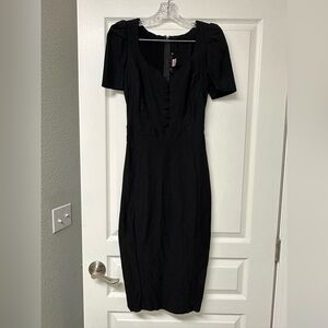 Deadly Dames Black Wiggle Dress